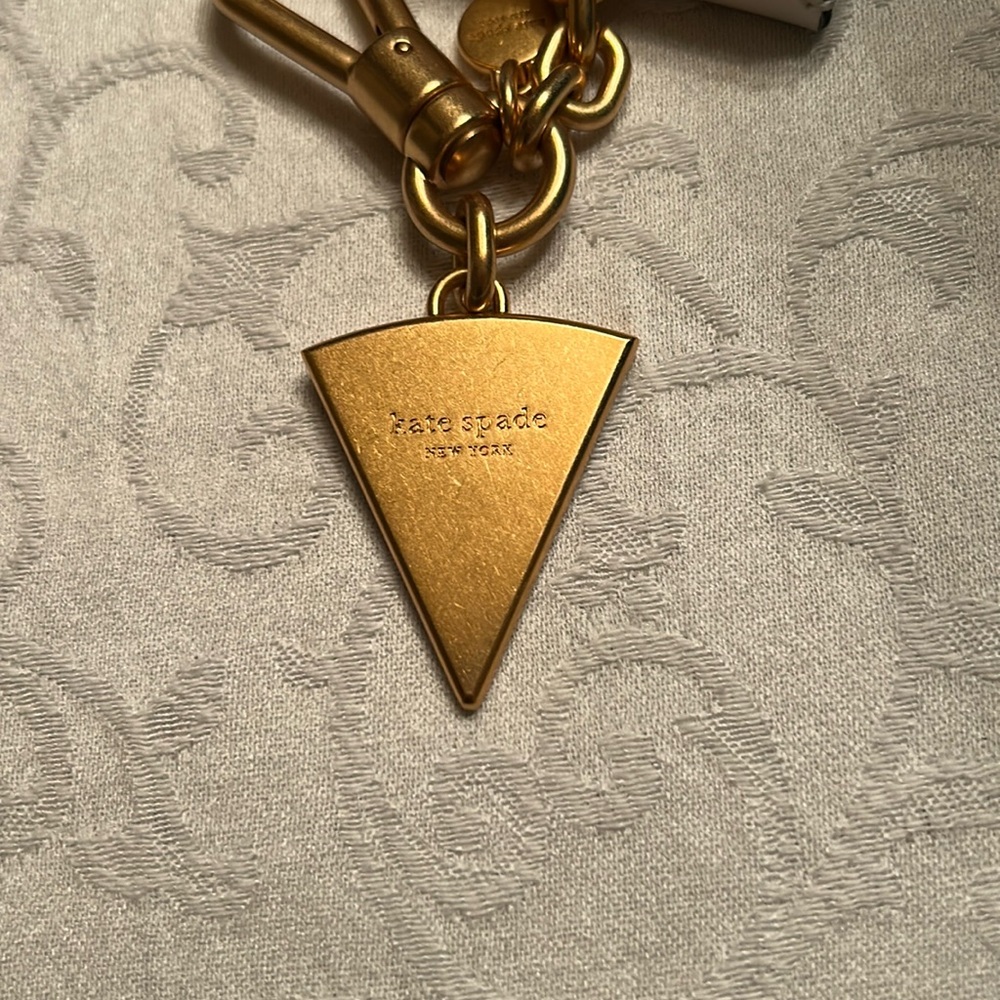 Kate Spade Slice Pizza Box Key Fob - Picture 7 of 7